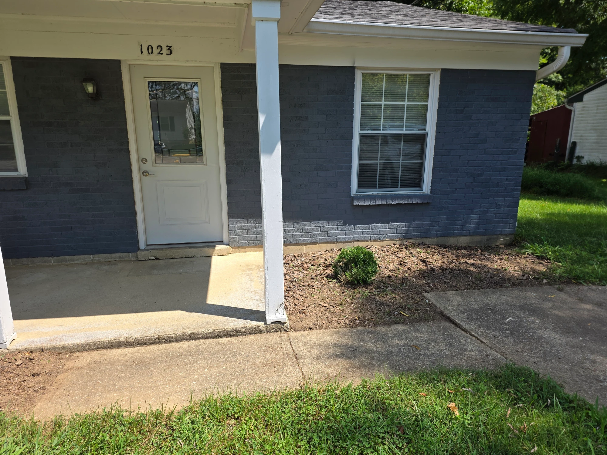 Front entrance of a small house